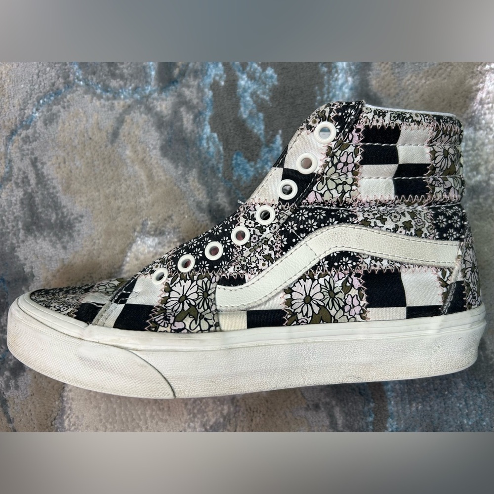 Vans Sk8hi Patchwork Floral Multi Marshmallow Col… - image 5